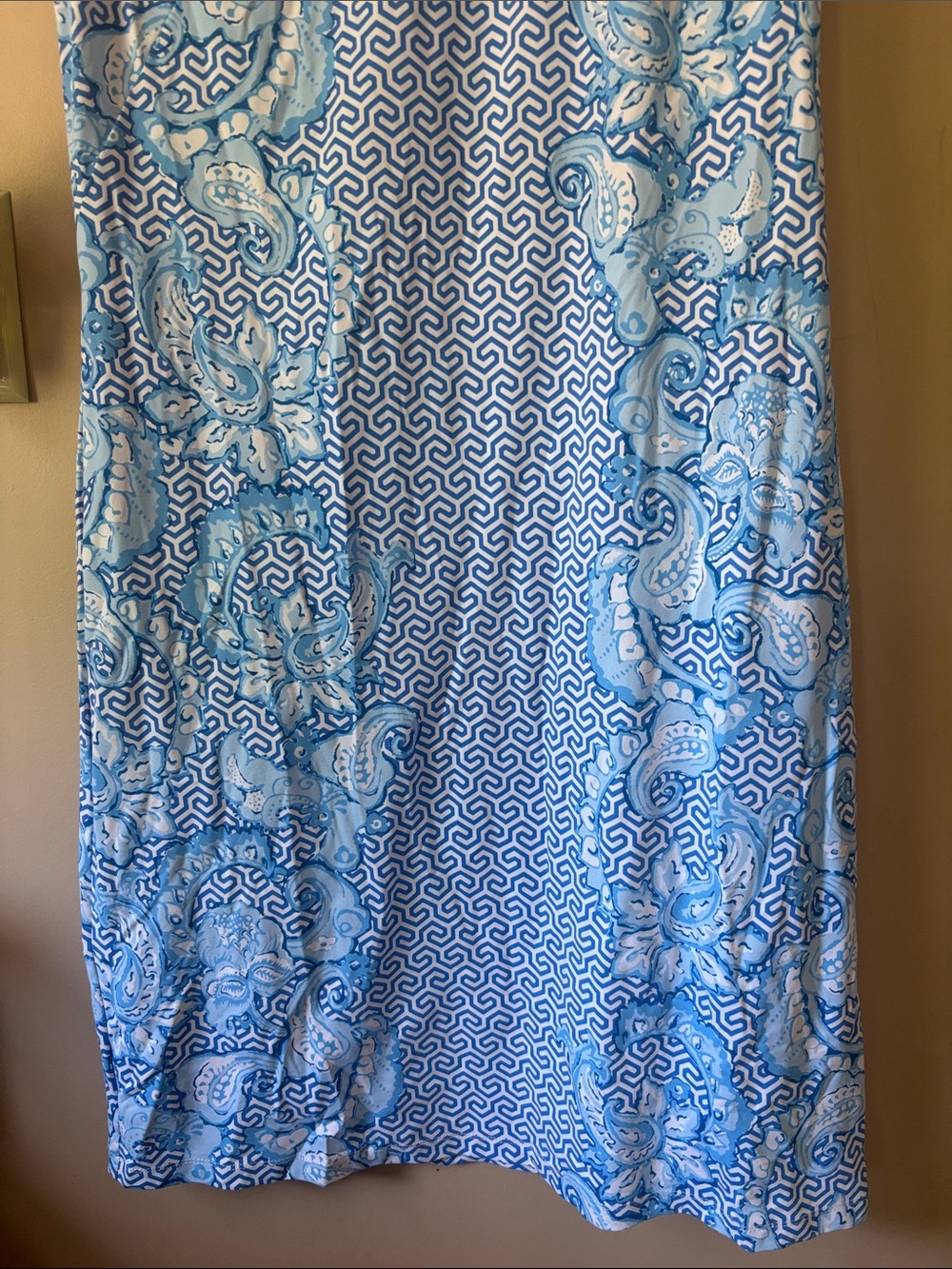 J. McLaughlin Blue & White Sofia Shift Dress in Catalina Cloth Size Large - Picture 2 of 9